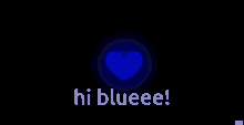 Bleee Heart Hi Blueee GIF