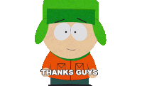 Thanks Guys Kyle Broflovski Sticker - Thanks Guys Kyle Broflovski South Park World Privacy Tour Stickers