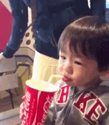 spill drink kid soda pop straw oops