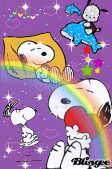 Good Vibes Snoopy GIF - Good Vibes Snoopy Rainbow GIFs
