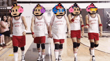 a group of people wearing corden 's angels jerseys