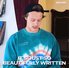 Its Just So Beautifully Written Rudy Pankow GIF - Its Just So Beautifully Written Rudy Pankow Marie Claire GIFs