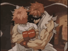 Ryu And Sakura Hugging GIF