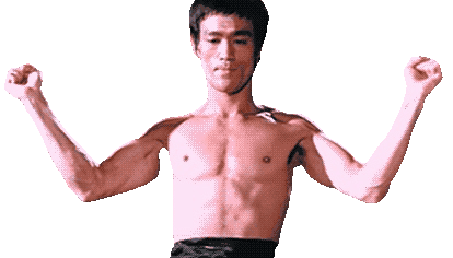 Bruce Lee Muscle Sticker - Bruce Lee Muscle Fit Stickers