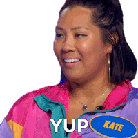 Yup Kate Sticker - Yup Kate Family Feud Canada Stickers