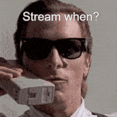 Patrick Bateman Stream When GIF - Patrick Bateman Stream When Twitch GIFs
