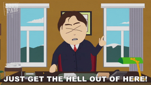 Just Get The Hell Out Of Here Stormy Weathers GIF - Just Get The Hell Out Of Here Stormy Weathers South Park GIFs
