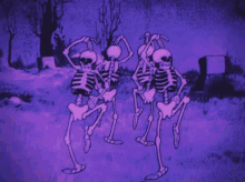 Skeleton Dance Purple GIF - Skeleton Dance Purple GIFs