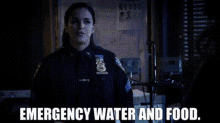 Brooklyn Nine Nine Amy Santiago GIF - Brooklyn Nine Nine Amy Santiago Emergency Water And Food GIFs