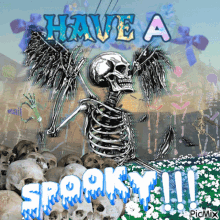 Spooky Have A Good Day GIF - Spooky Have A Good Day Skeleton GIFs