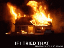 house burn