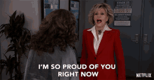 Im So Proud Of You Right Now Jane Fonda GIF - Im So Proud Of You Right Now Jane Fonda Grace Hanson GIFs