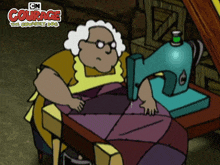Quilting Muriel Bagge GIF - Quilting Muriel Bagge Courage The Cowardly Dog GIFs