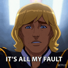 It'S All My Fault Prince Adam GIF - It'S All My Fault Prince Adam Masters Of The Universe Revolution GIFs