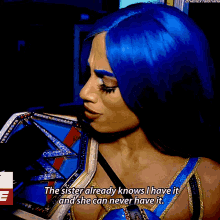 Sasha Banks The Sister Already Knows I Have It GIF - Sasha Banks The Sister Already Knows I Have It She Can Never Have It GIFs