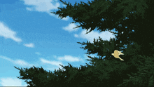 a robot with a red eye is behind a bush