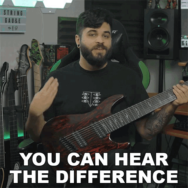 You Can Hear The Difference Andrew Baena GIF - You Can Hear The Difference Andrew Baena Hearing The Difference GIFs