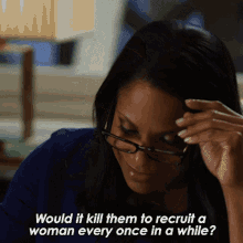 Would It Kill Them To Recruit A Woman Every Once In A While Liz Reddick Lawrence GIF - Would It Kill Them To Recruit A Woman Every Once In A While Liz Reddick Lawrence The Good Fight GIFs
