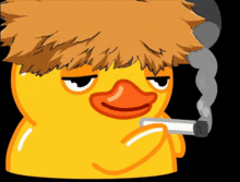 Smoking Duck Rinbachism GIF - Smoking Duck Rinbachism Duck Smoking GIFs