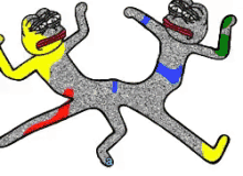 pepe the frog keith haring static color trippy