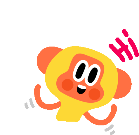 Monkey Says Hi In English Sticker - Best Friends Hi Saying Hello Stickers