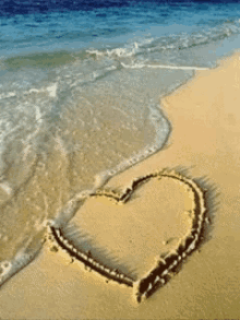 Heart Sand GIF - Heart Sand Love GIFs