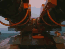 a large explosion with a train in the foreground and smoke coming out of it