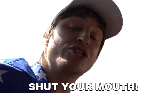 Shut Your Mouth Danny Mullen Sticker - Shut Your Mouth Danny Mullen Shut Up Stickers