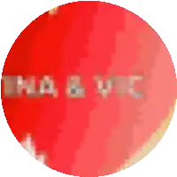 a red circle with the word na & vc written on it