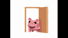 Pig Door Close Goodbye GIF - Pig Door Close Pig Door GIFs