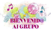 Bienvenida Al Grupo Disco Ball Sticker
