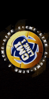 a logo for cmi line is displayed in a dark background