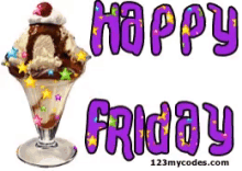 Happy Friday Ice Cream GIF