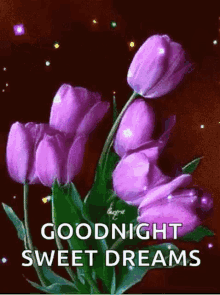 goodnight sweet dreams sparkles flowers