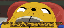 Adventure Time Jake GIF - Adventure Time Jake Whats The Point Of Living GIFs