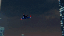 a close up of a spider man holding a web
