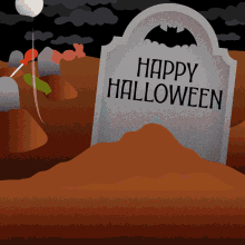 Happy Halloween Trick Or Treat GIF - Happy Halloween Trick Or Treat Gravestone GIFs