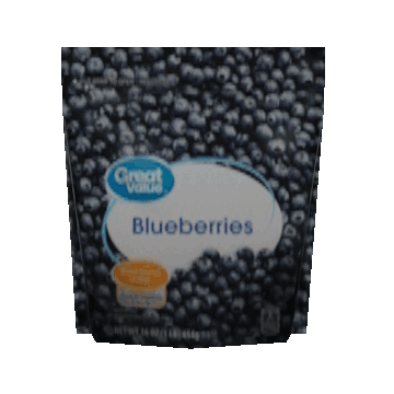 Blueberries Great Value Sticker - Blueberries Great Value Walmart Stickers