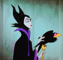 Maleficent Surprise GIF - Maleficent Surprise Raven GIFs