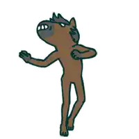 a cartoon drawing of a horse standing next to a pile of poop