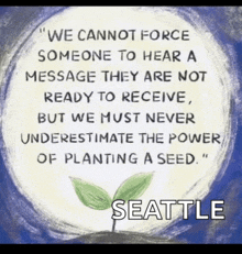 a poster that says seattle on it