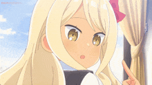 a cartoon girl is crying and says " podreasar carnita " in spanish