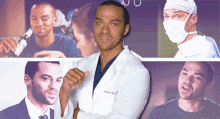 a man in a lab coat has the name johnson on the front
