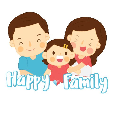 Happy Family Sticker - Happy Family Stickers
