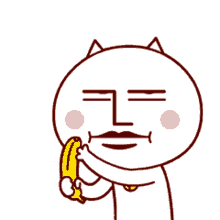 cat banana peel break
