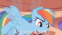 Rainbow Dash Mlp Are You A Spy GIF