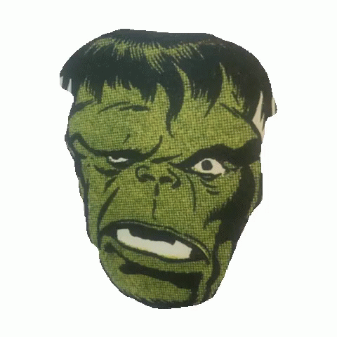 Hulk Face Sticker - Hulk Face What The - Discover & Share GIFs