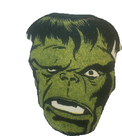 Hulk Face Sticker - Hulk Face What The Stickers