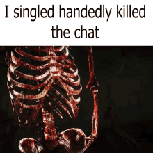 i killed chat just killed chat dead chat skeleton smoking meme
