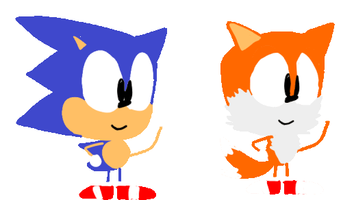 Sonic And Tails Show First Gif Test Sticker - Sonic And Tails Show First Gif Test Stickers